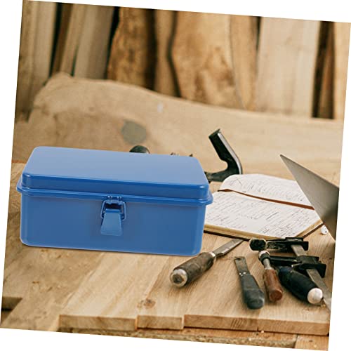 Uonlytech Box Portable Tool Box Mechanic Tool Box Tractor Implements Repairing Tool Box Portable Tool Box with Wheels Tool Chest Metal Tool Case Iron - WoodArtSupply