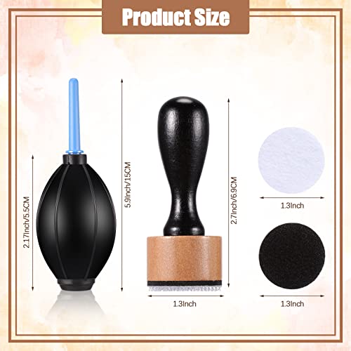 54 Pieces Alcohol Ink Blower Applicator Tool Set, Include Round Blending Tool Ranger Mini Blending Tool Air Blower Mini Ink Blower Felts Replacement Outus