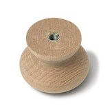 Metany 8PCS Kitchen Cabinet Knobs 35mm Dia Round Mushroom Shaped Wood Unfinished Drawer Dresser Cupboard Furniture Knobs Pulls Handles Hardware Metany