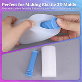LET'S RESIN Silicone Mold Making Kit 0A, Extra Soft & Elastic Molding Silicone 70.5oz, Liquid Silicone for Mold Making Platinum Cure, Ideal for 3D LET'S RESIN