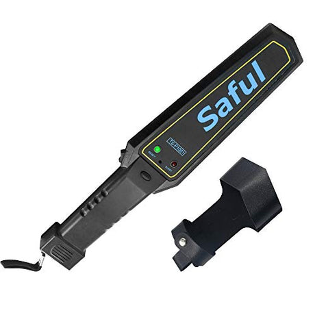 Handheld Metal Detector Security Portable Adjustable Sensitivity Sound Vibration Alerts Detects Weapons Knivers Screw Scanner Detects LQMEILI