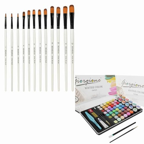 Artist Brush for Acrylic Oil Watercolor Gouache Artist GETHPEN