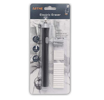 Artme Electric Eraser/Automatic Rubber - 22pcs Refills Included (2.3mm and 5mm) - Sketch, Architects, Engineers & Students - WoodArtSupply