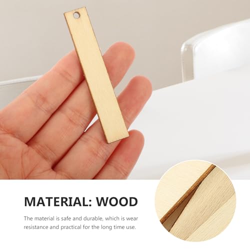 Sewroro Blank Wood Earrings Wooden Rectangle Charms Unfinished Wooden Earring Set for Jewelry Earring Making Sewroro