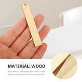 Sewroro Blank Wood Earrings Wooden Rectangle Charms Unfinished Wooden Earring Set for Jewelry Earring Making Sewroro