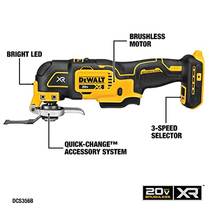 DEWALT 20V MAX Power Tool Combo Kit, 4-Tool Cordless Power Tool Set with Battery and Charger (DCK551D1M1) - WoodArtSupply