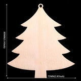 Christmas Wooden Crafts Hanging Ornaments Christmas Tree Decoration Unfinished Wood Cutouts for DIY Blank Slices to Paint (10PCs Christmas Tree YEEQIN