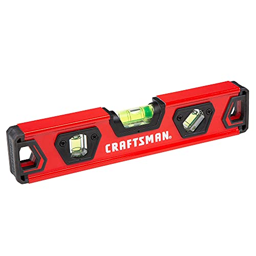 CRAFTSMAN Torpedo Level, 9 Inch, With Shock Absorbing End Caps (CMHT82390) - WoodArtSupply