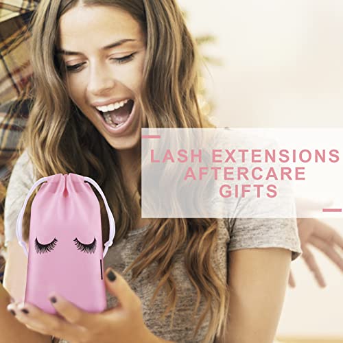 homicozy 40 Pcs Lash Shampoo Bottle Brushes Set, 10 Pcs Lash Shampoo Brushes, 10 Pcs Lash Brushes Tubes, 10 Pcs Eyelash Shampoo Dispensers, 10 Pcs homicozy