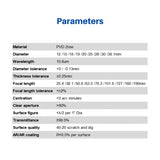 CNCOLETECH 20mm CO2 Laser Lens, Laser Mirror PVD ZnSe Focus Lens 50.8mm / 2" Focal for CO2 Laser Engraver Cutting Cutter CNCOLETECH