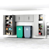 Prepac HangUps 36" Upper Storage Cabinet in Light Gray - Stylish Wall-Mounted Solution for Every Room Prepac