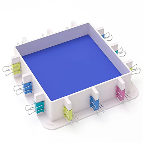 Nicpro Adjustable Molds Housing for Silicone Mold Making, Reusable Plastic Housing Frame Mold Making Silicone Rubber, for Resin Molds Kit, Soap Nicpro