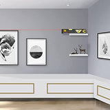 PREXISO 2-in-1 Laser Level 12IN Spirit Level with Light, 100Ft Alignment Point & 30Ft Leveling Line, Magnetic Laser Leveler Tool for Construction Prexiso