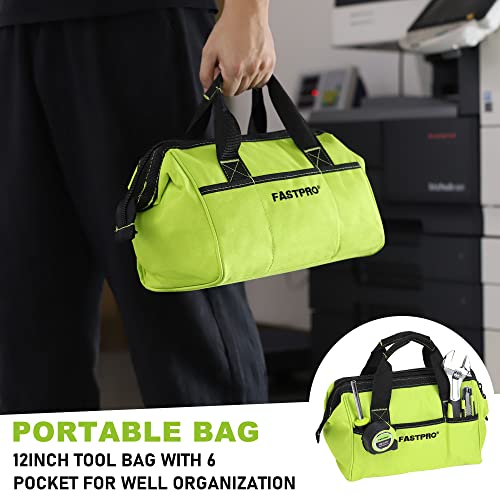 FASTPRO 175-Piece 12V Cordless Drill Set, Drill Driver and Home Tool Kit, House Repairing Tool with 12-Inch Storage Tool Bag, For DIY, Home FASTPRO