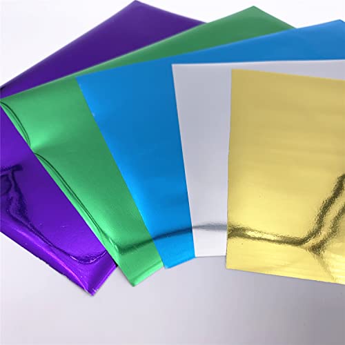 50pcs Foil Transfer Sheet for Cricut Joy Maker 3 Explore One Cricut Explore Air 2 3 105mm*160mm (No Heat Required) wolovo