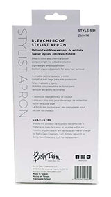Betty Dain Amazin' Bleachproof Apron with Zippered Pockets, Bleach and Chemical Proof, Lightweight Embossed Nylon, Longer Length for Better Betty Dain