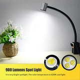 Led Magnetic Machine Work Light IP65 Water Proof Flexible Gooseneck lamp 900 Lumens 120 Volt for Lathe Milling Drill Press Industrial Lighting S SHUN CAN DA