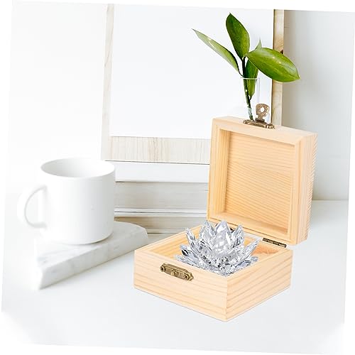Abaodam 12 Pcs Packaging Storage Wooden Box Rustic Wooden Case Unfinished Wooden Jewelry Wood Ring Wood Trim Jewelery Organizer Earring Storage Abaodam