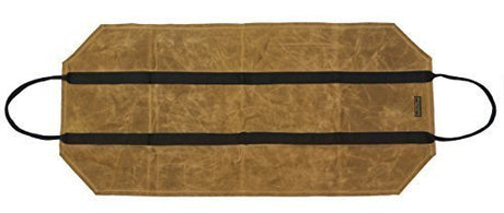 Readywares Waxed Canvas Firewood Carrier, Heavy Duty Firewood Log Carrier, Classic Durable Design Tan Readywares