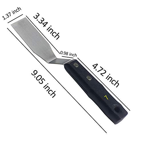 Large Painting Knife 5pcs by AebDerp Acrylic Paint Knife with Stainless Steel Palette Knives for Artist Painting Supply AebDerp