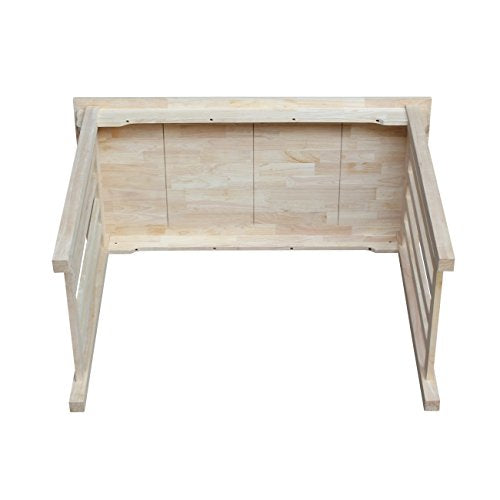 International Concepts Counter Height Mission Table, 24 by 48-Inch, Unfinished IC International Concepts