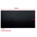 Ebamaz Anodized Aluminium Laser Engraved Mount Metal Plate Etching Sheets 100X50mm Round Corner with Adhesive­ (1 Color 1PCS, Blank, 4PCS) ebamaz