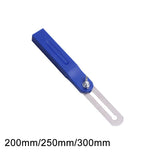 T-Bevel Mini Sliding Bevel with Stainless Steel Blade and Plastic Handle, Inches/Metric Marks, Accurately Measure Angles Blue BE-TOOL
