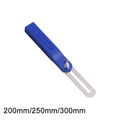 T-Bevel Mini Sliding Bevel with Stainless Steel Blade and Plastic Handle, Inches/Metric Marks, Accurately Measure Angles Blue - WoodArtSupply