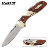 Old Timer 31OT Medium Lockback 6.5in High Carbon S.S. Folding Pocket Knife with 2.9in Drop Point Blade and Wood Handle for Hunting, Whittling, Old Timer