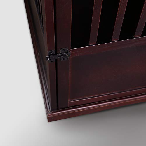 Casual Home Wooden Medium Pet Crate, End Table, Espresso Casual Home