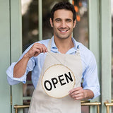 Sancodee 8 Pcs Large Unfinished Wood Slices, 8-9 Inches Wood Slabs for Centerpieces Natural Wooden Circle, DIY Wood Centerpieces for Tables Wedding Sancodee