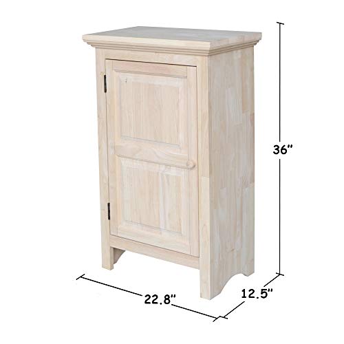 IC International Concepts Single Jelly Cabinet, 36-Inch, Unfinished IC International Concepts
