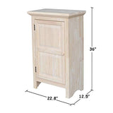 IC International Concepts Single Jelly Cabinet, 36-Inch, Unfinished IC International Concepts