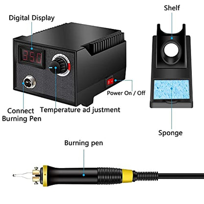 Wood Burning Kit,Wood Burning Tool,Wood Burner Tool,Wood Burning Tips,Pyrography Kit, wood burning kit for beginners,wood burning kit for