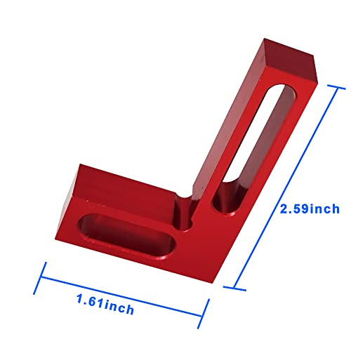 LicBund 90 Degree Mini Positioning Square Wood Working Tool Small Pocket Check Square on Carpenter Cutting Tools, Premium Precision Woodworking - WoodArtSupply