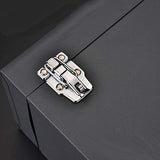 Edward Tools 17" Metal ToolBox - Heavy Duty Portable Tool Box with Organizer Tray and Handle - Solid Metal Locking Latches - Scratch Resistant Finish Edward Tools