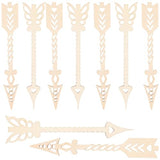 Milisten 10pcs Hollow Arrow Unfinished Wooden Tags Wood Slices DIY Craft Decorations Wood Hanging Ornaments Direction Signs Wedding Decoration DIY Milisten