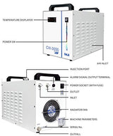 CW-3000DG Thermolysis Type Industrial Water Chiller for 60 / 80W Laser Engraving Machine, AC 1P 110V, 60Hz Ving