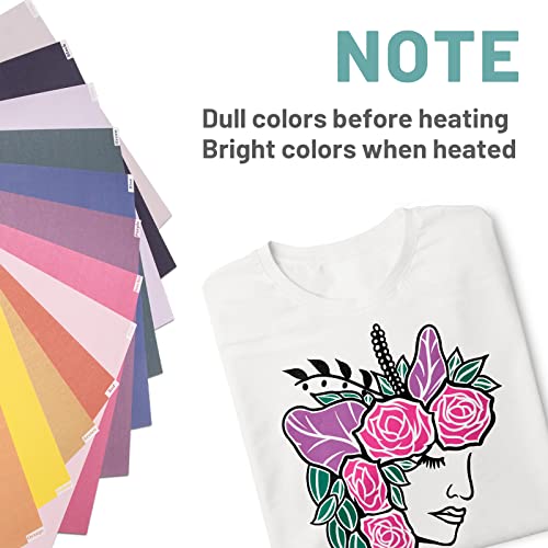KASYU Infusible Ink Transfer Sheets Bundle for Cricut Mug Press, 12PCS Infusible Ink Sheets for Sublimation, 12x11.8Inch Solid Color Pre-Printed KASYU