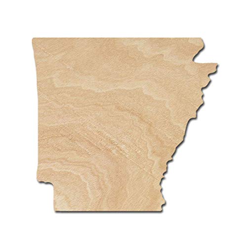 Arkansas Wood Cutouts for crafts, Laser Cut Wood Shapes 5mm thick Baltic Birch Wood, Multiple Sizes Available Elliefont Styles