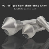 OCGIG 4pcs Countersink Chamfer Tool HSS(4241) Deburring Tool Set Metal Wood Drill Bits OCGIG