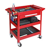 GSTANDARD Rolling Tool Cart with Drawer: 3 Layer Tool Oragnizer with Foam Pad and Heavy Duty Utility Cart with Four Swivel Casters Torin