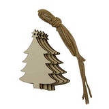 LUOEM 30pcs Wooden Christmas Hanging Ornaments Wood Angel Deer Ball Child Snowman Christmas Tree Cutout Hanging Embellishments Xmas Tree Hanging LUOEM