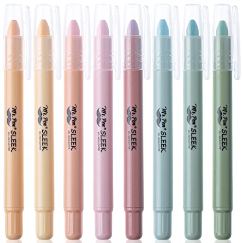 Mr. Pen- Gel Highlighter, 8 Pack, Pastel Colors, No Bleed, Markers for Bibles Mr. Pen