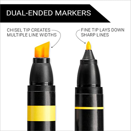 Prismacolor Premier Double-Ended Art Markers, Fine and Chisel Tip, 72 Pack Prismacolor