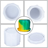 FineInno Origami Dice Cup Resin Mold Geometric Box Silicone Molds with Lid Bell Jar Epoxy Casting Mold for Party Game Display Dome Cover Home Decor FineInno