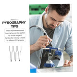 Uonlytech 9 pcs Pyrograph pen tip engraving tips for wood DIY wood burning tips wood burning accessories specialty tools leather tool woodburning Uonlytech