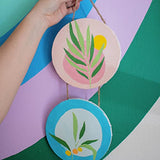 Art 101 Gallery 2 Pack Circle Hanging Canvas Wall Art Set, Multi Art 101 USA