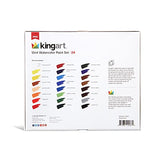 KINGART Watercolor Paint, 12ml Tubes, Set of 24 KINGART