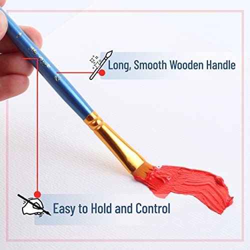 Mr. Pen- Paint Brushes, 10pc, Paint Brushes for Acrylic Painting, Art Brushes, Drawing and Art Supplies, Paint Brush, Acrylic Paint Brushes, Paint Mr. Pen